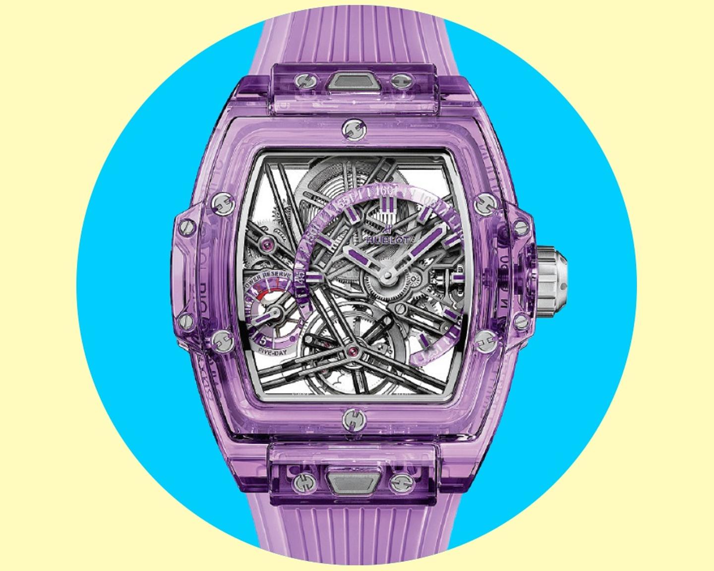 Watches_Candyland-INLINE-Hublot Spirit of Big Bang Tourbillon Purple Sapphire ($206,000)