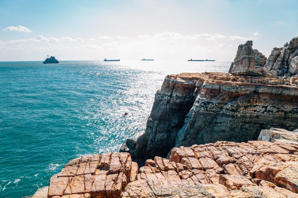 太宗台白天海岸景色