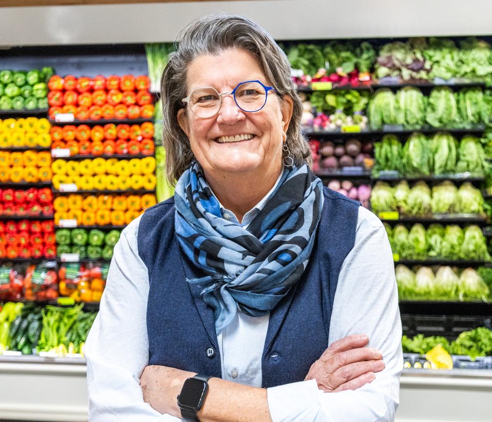 Cathy-Strange in the produce department