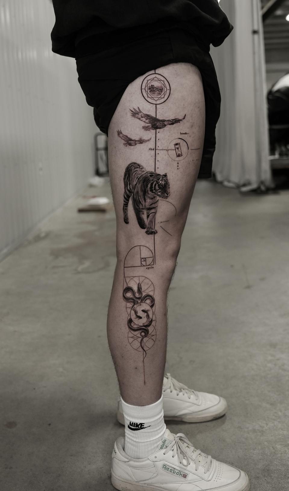 This Tattoo Artist Creates Chic Maps Based On Your Personal Memories, image size:959x1627