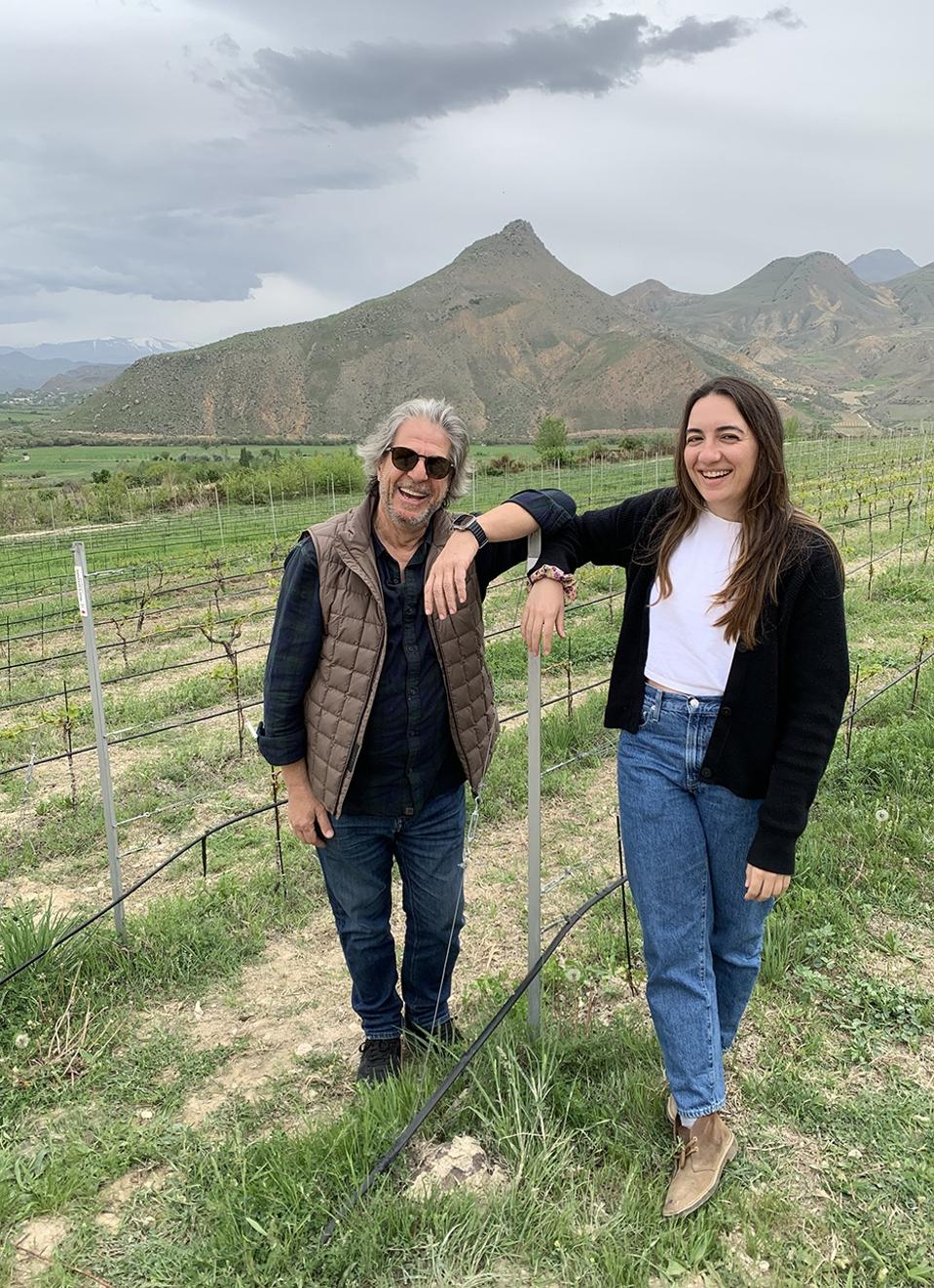 Vahe and Aimee Keushgerian make wine in the Vayots Dzor region in Armenia