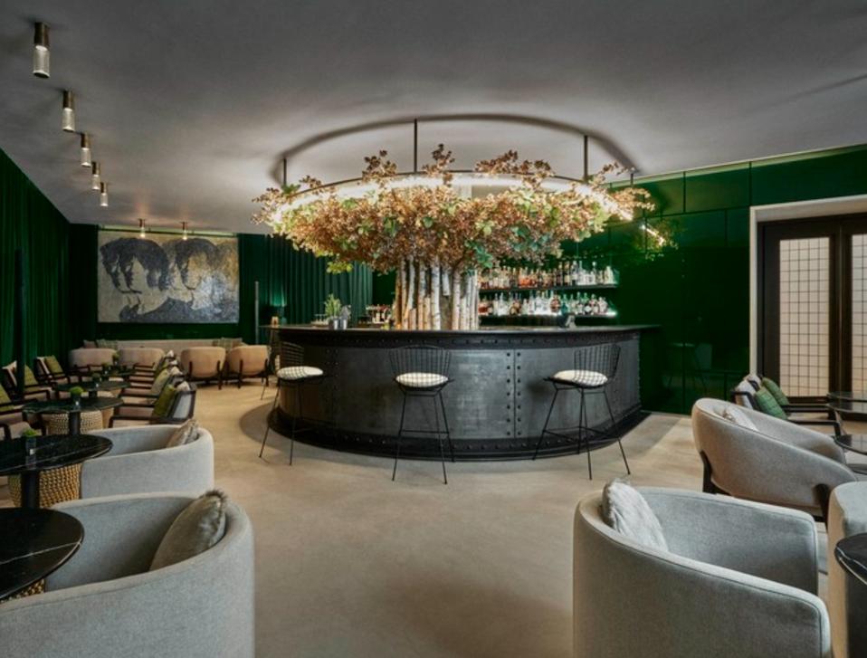 Interior of Green Bar at Hotel Café Royal