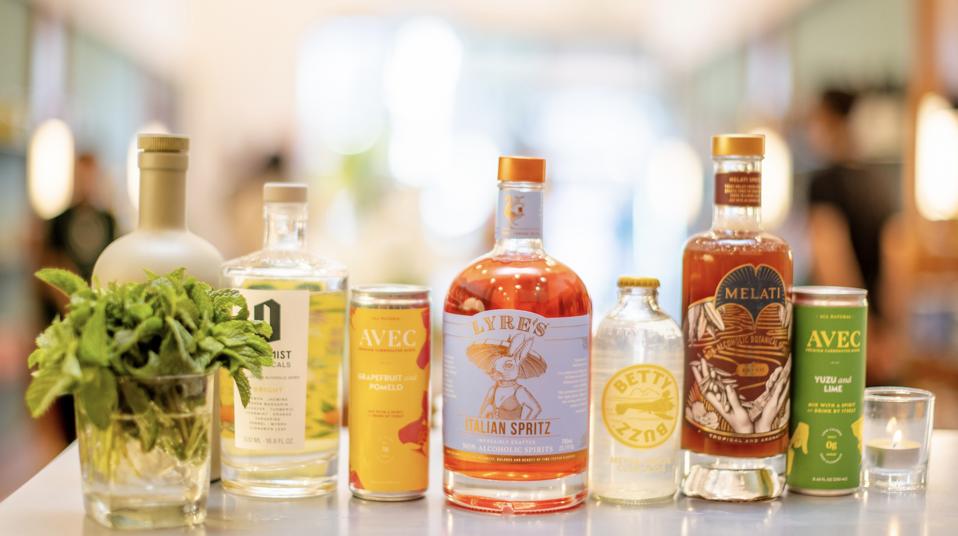 Just a few of the non/low alcohol products available from Boisson.