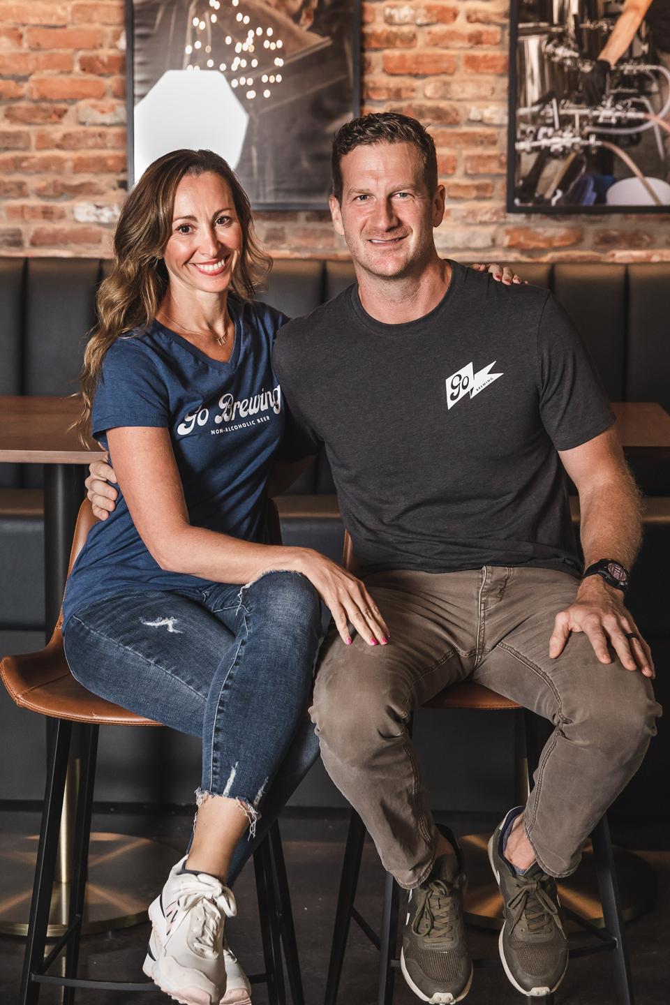 Heather and Joe Chura, the founders of Go Brewing.