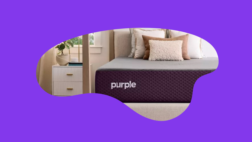 Purple hybrid king top mattress