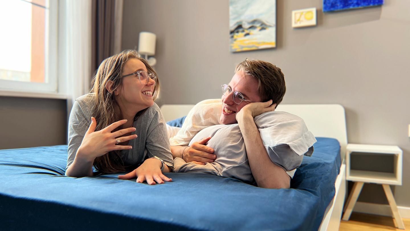 Karina Vyalshakaeva had no idea her fiance, Aleksandr Zhadan, found her with the help of AI.