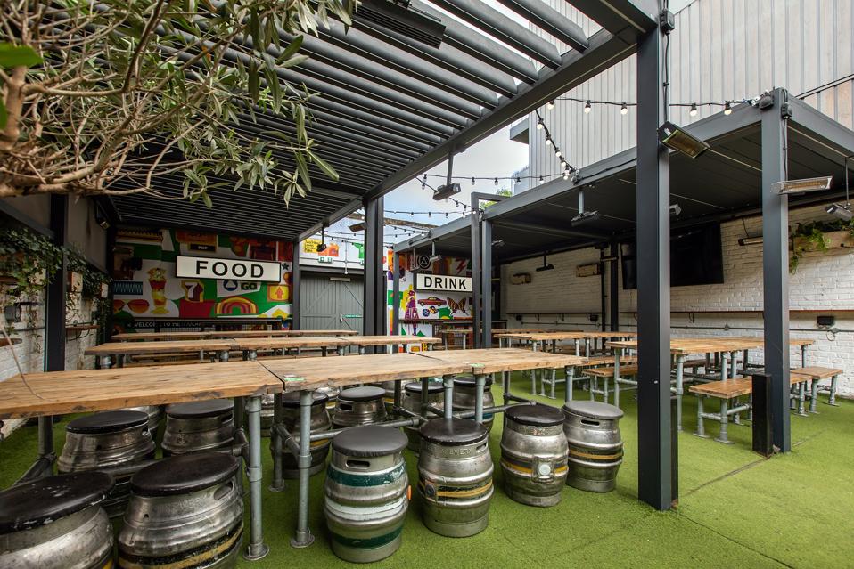 the woolpack beer garden