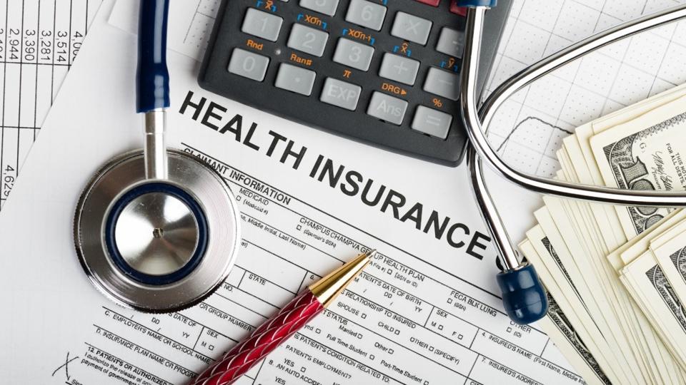 photo of health insurance form