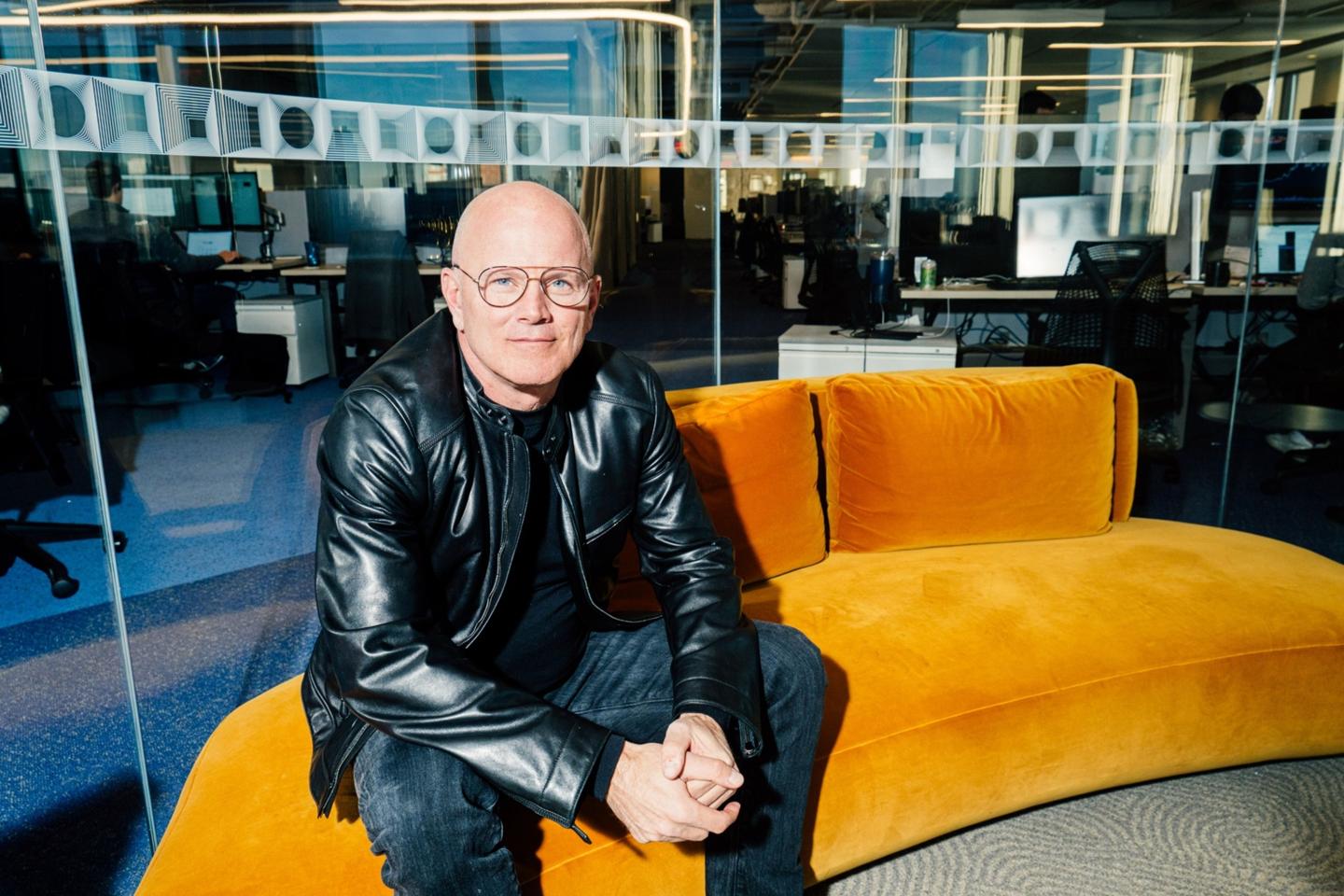 A portrait photography of Mike Novogratz