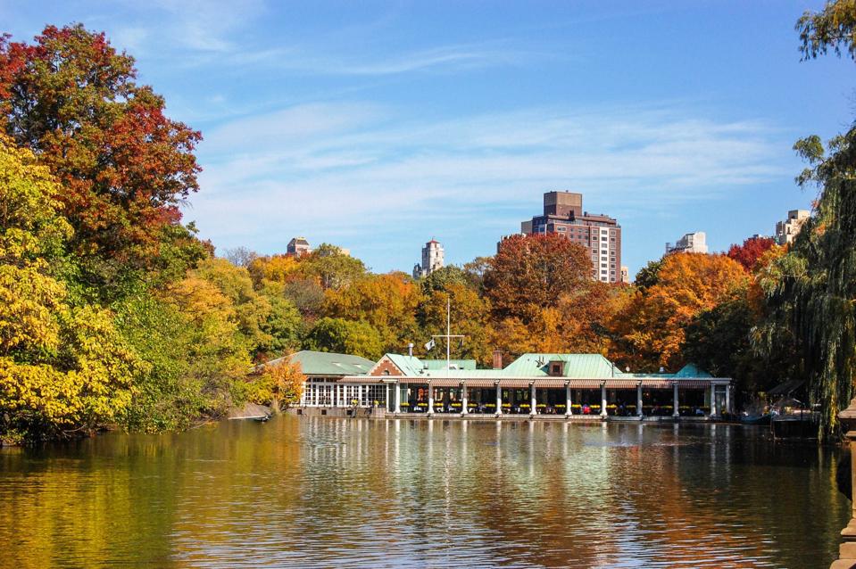 Central Park Boathouse in Autumn