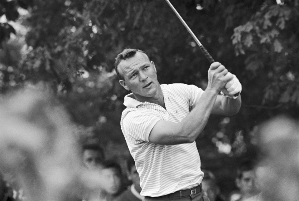 Arnold Palmer Teeing Off