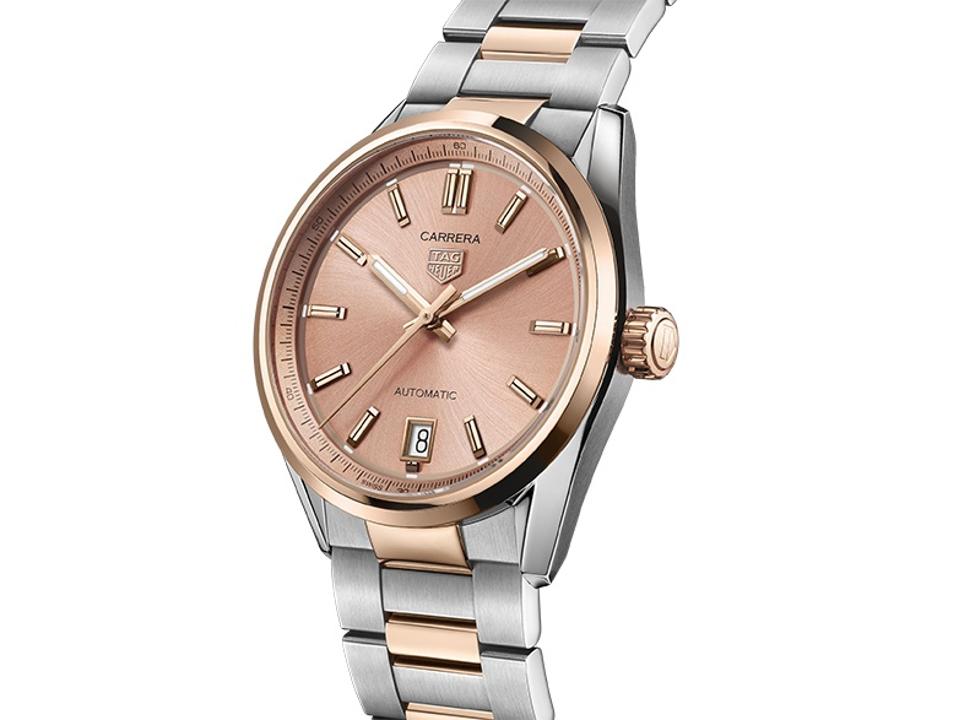 The two-tone TAG Heuer Carrera Date with copper dial