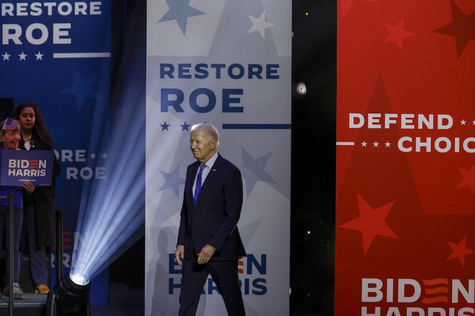 Joe Biden And Kamala Harris Hold Campaign Rally In Support Of Abortion Rights