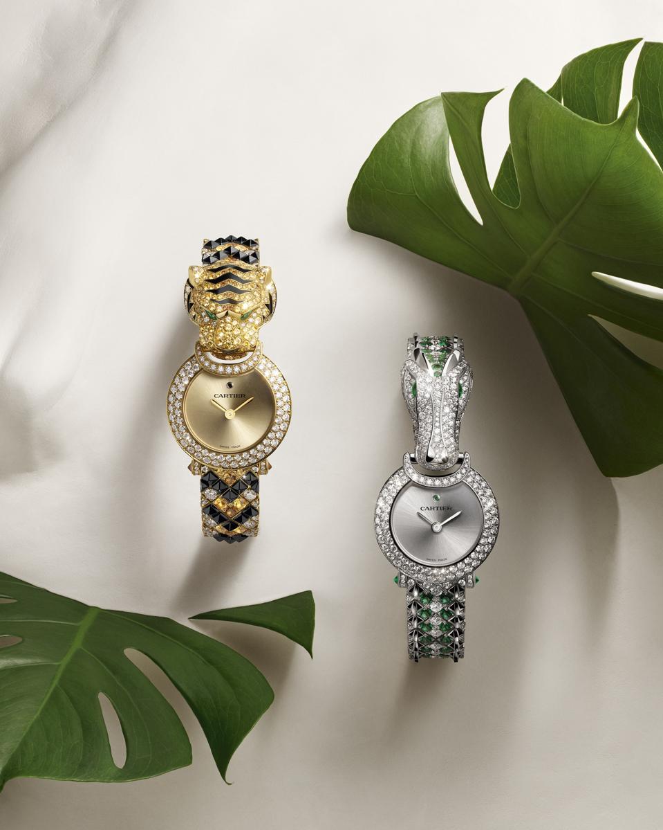 Cartier Animal Jewelry Watches: Tiger, Crocodile