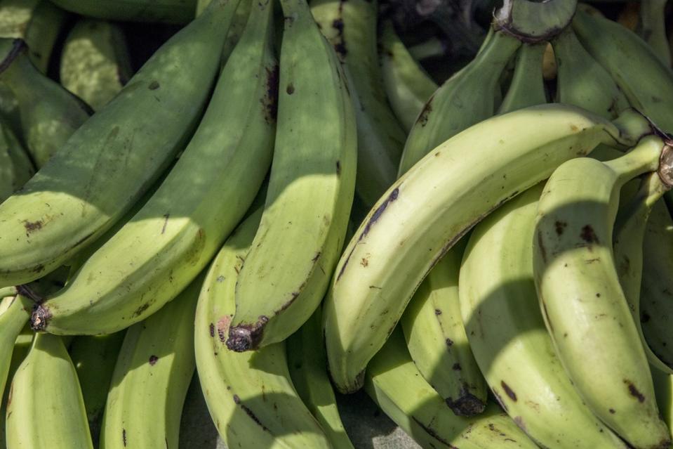 Green Plantains at Market