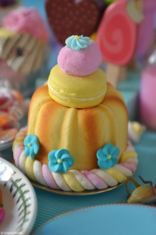 A colorful, sugary cake.