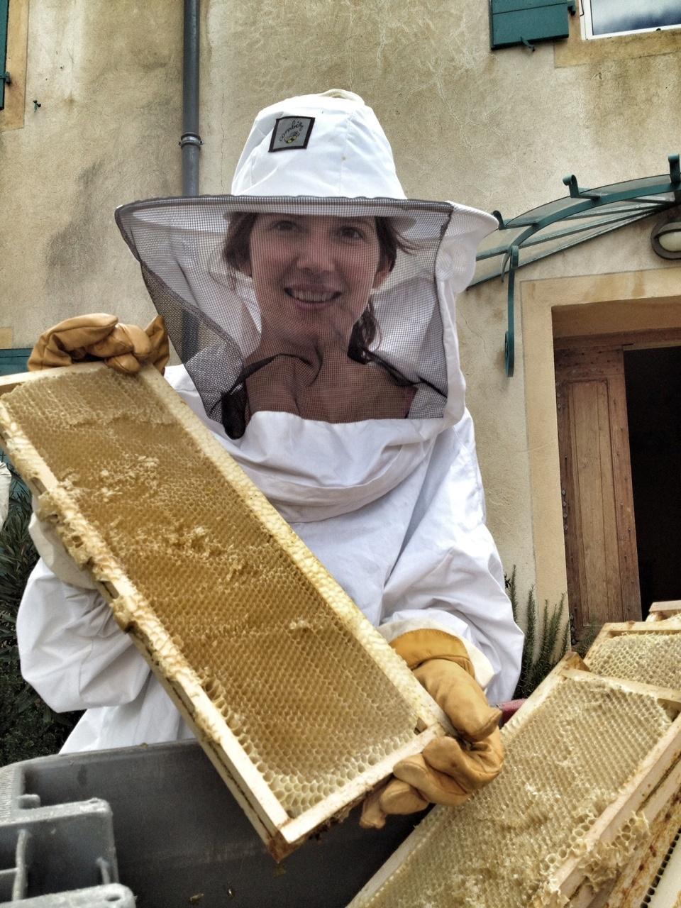 Laure Colombo upholds the family's love of bees at Jean-Luc Colombo in Rhone Valley