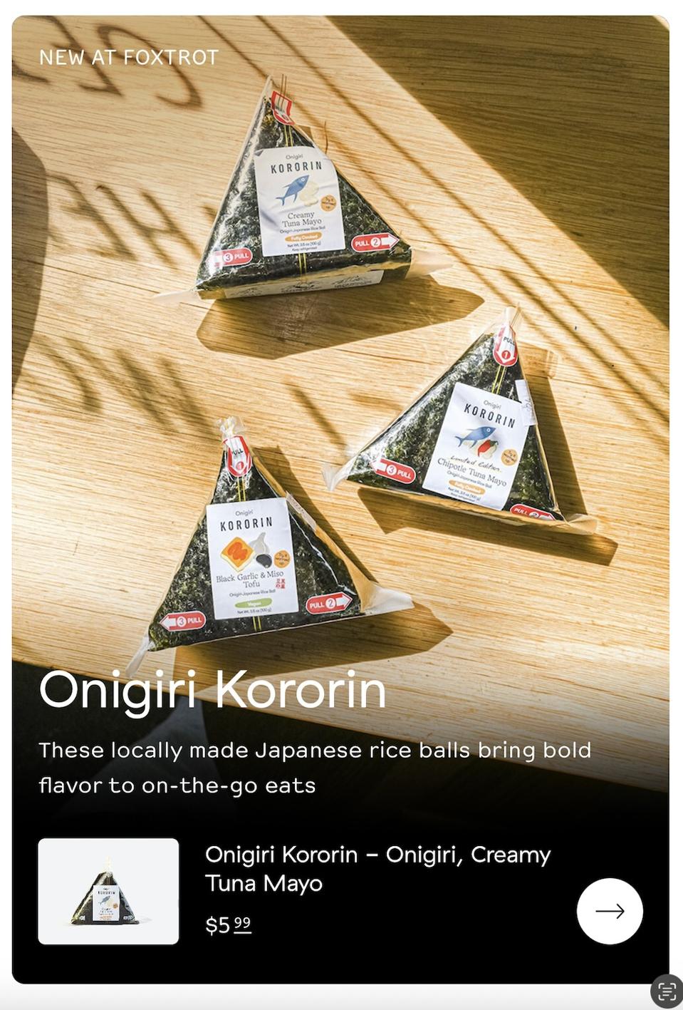 Screenshot of our product on Foxtrot app (1)