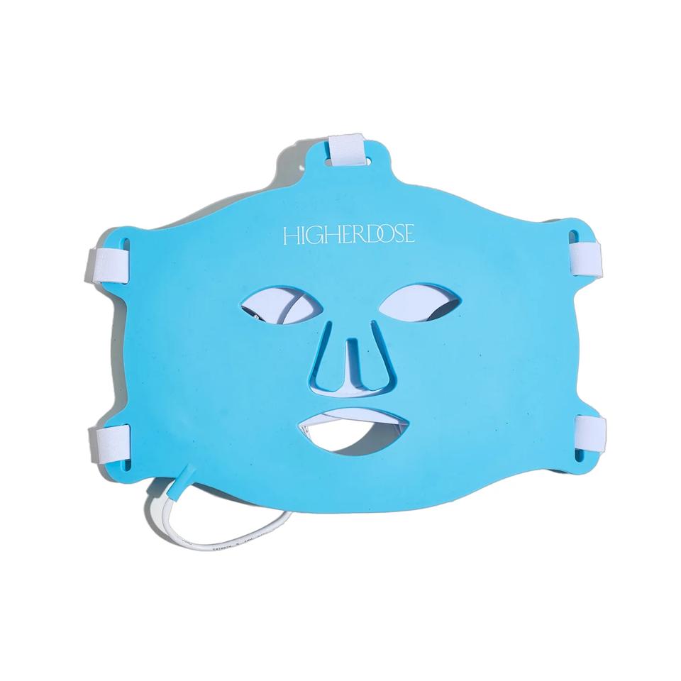 HigherDose Red Light Face Mask on a white background.