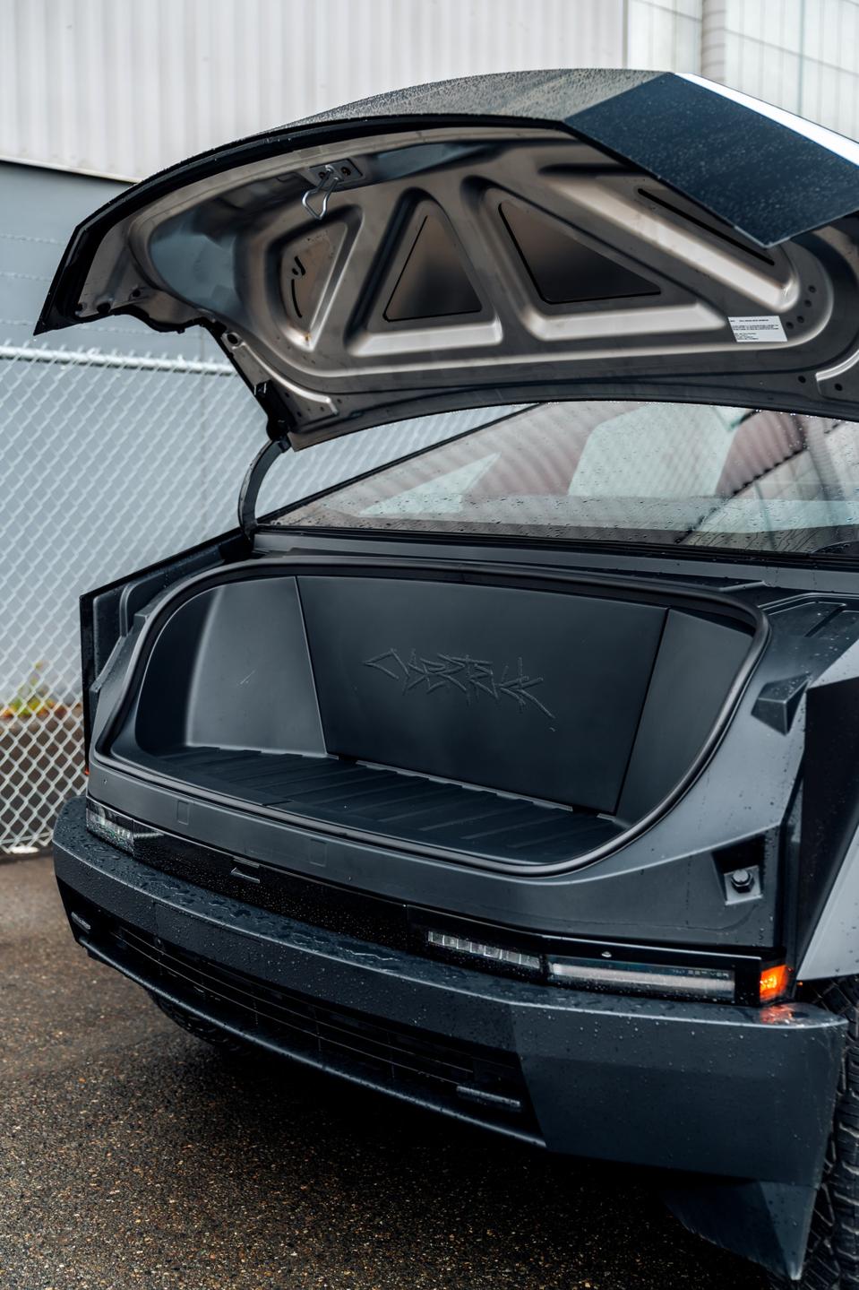 Frunk Open Tesla Cybertruck Frunk Gets Safety Update After ‘Alarming’ Viral Video