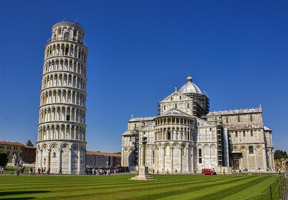 The Leaning Tower of Pisa in Italy