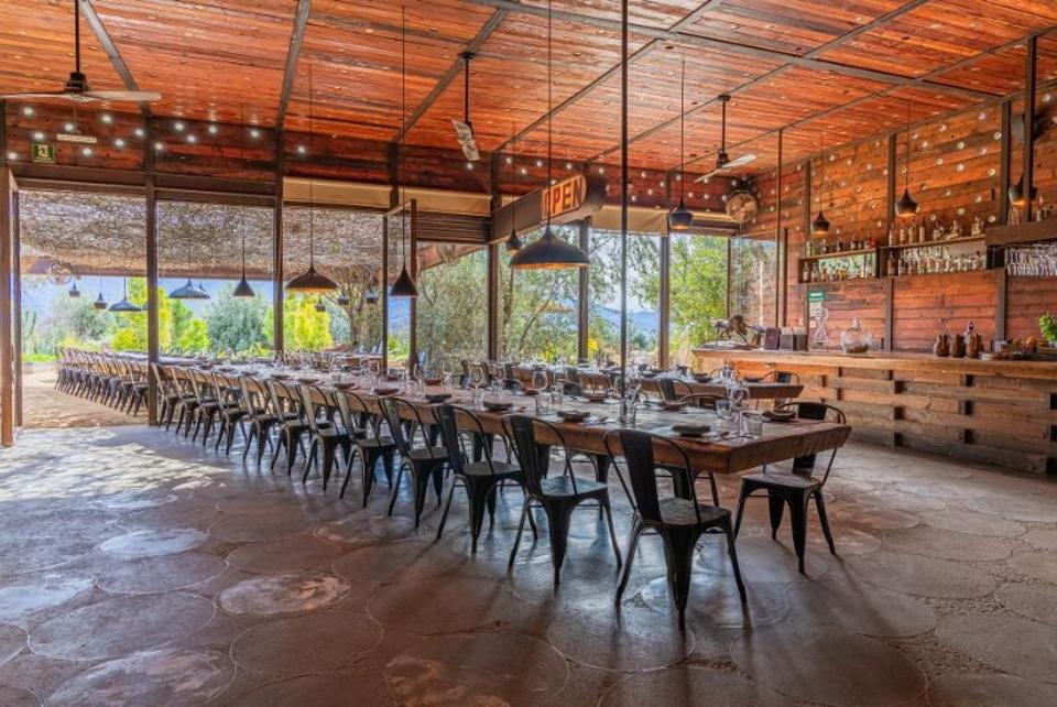 The dinning room at restaurant Fauna, Valle De Guadalupe, Mexico