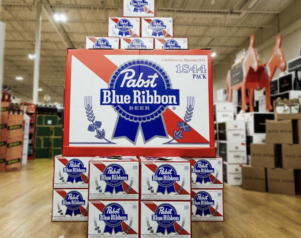 The PBR 1884-Pack, the largest retail beverage package ever.