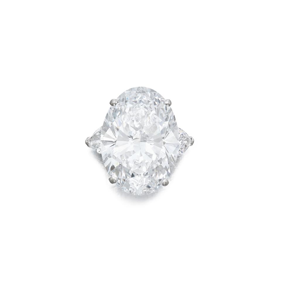 21.54-carat oval shaped diamond, D color and VVS2 clarity by Graff fetched $1.4 million
