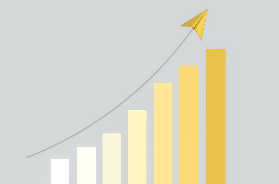 Conceptual Business Finance growth Chart still life, The direction of the moves up