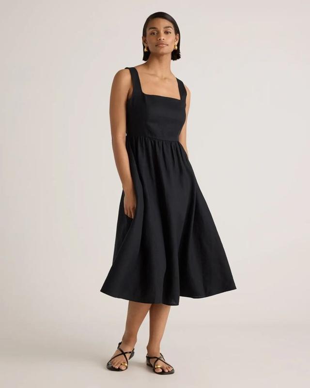v neck linen dress pattern Assembly Line V-Neck Dress Pattern, Sweden main image 1