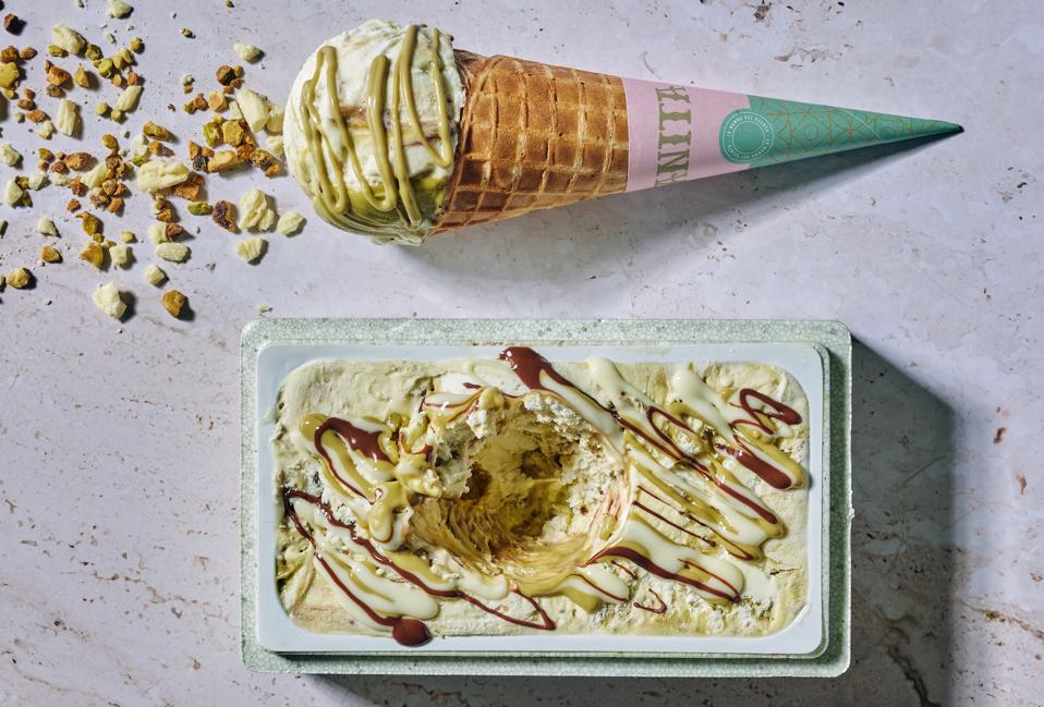 White chocolate pistacho