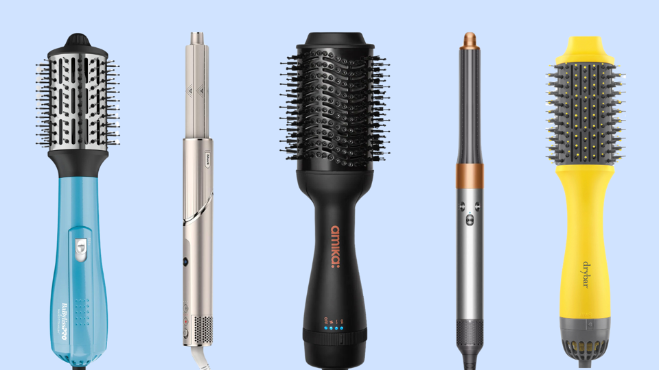 Hot air brush for thick hair online