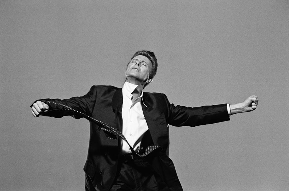 David Bowie On Set of "Jump They Say" Music Video