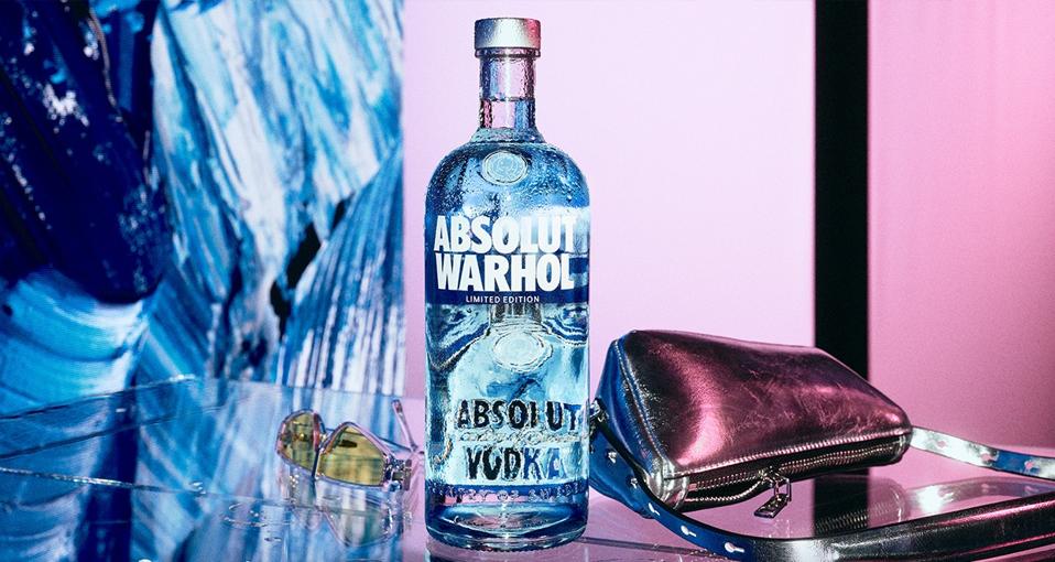 Absolut Warhol blue bottle