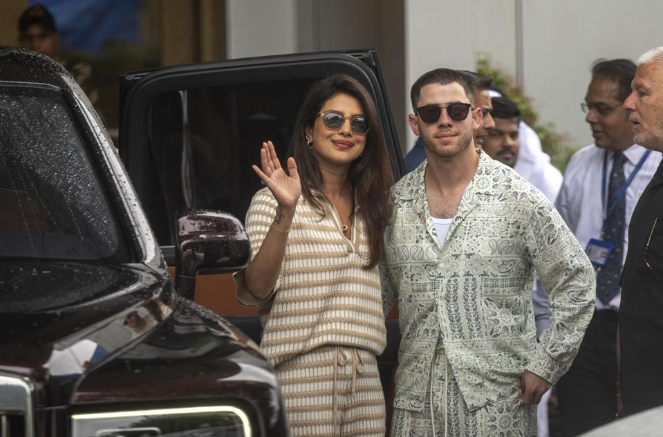 Priyanka Chopra And Nick Jonas Arrive In Mumbai To Attend Anant Ambani And Radhika Merchant Wedding