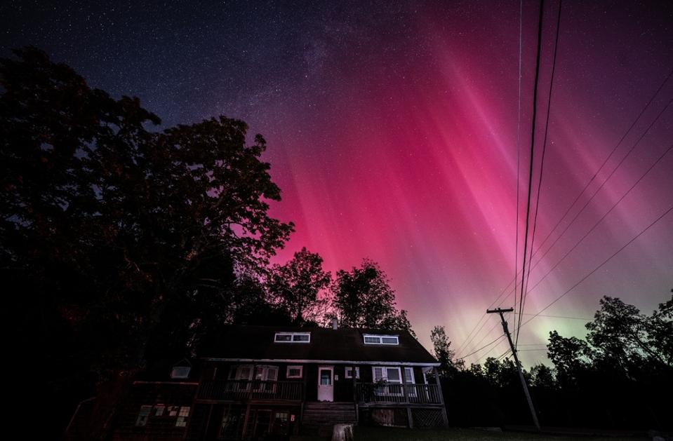 Perseid meteor shower in New York