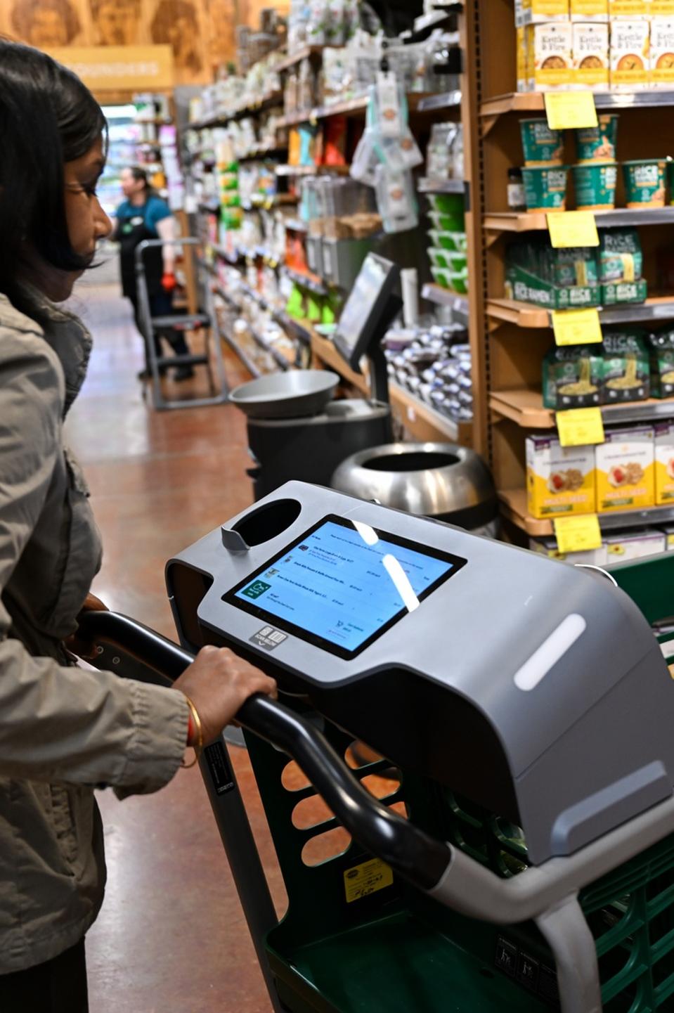 Amazon launches smart shopping carts at Whole Foods stores