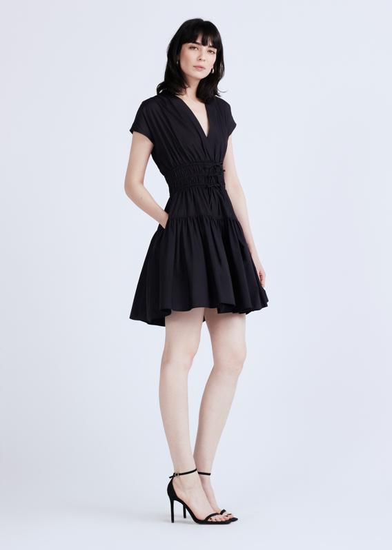black and white strapless dress Chic Strapless Side Slit Evening Dresses On Sale Black White Sleeveless Formal Party Dress
