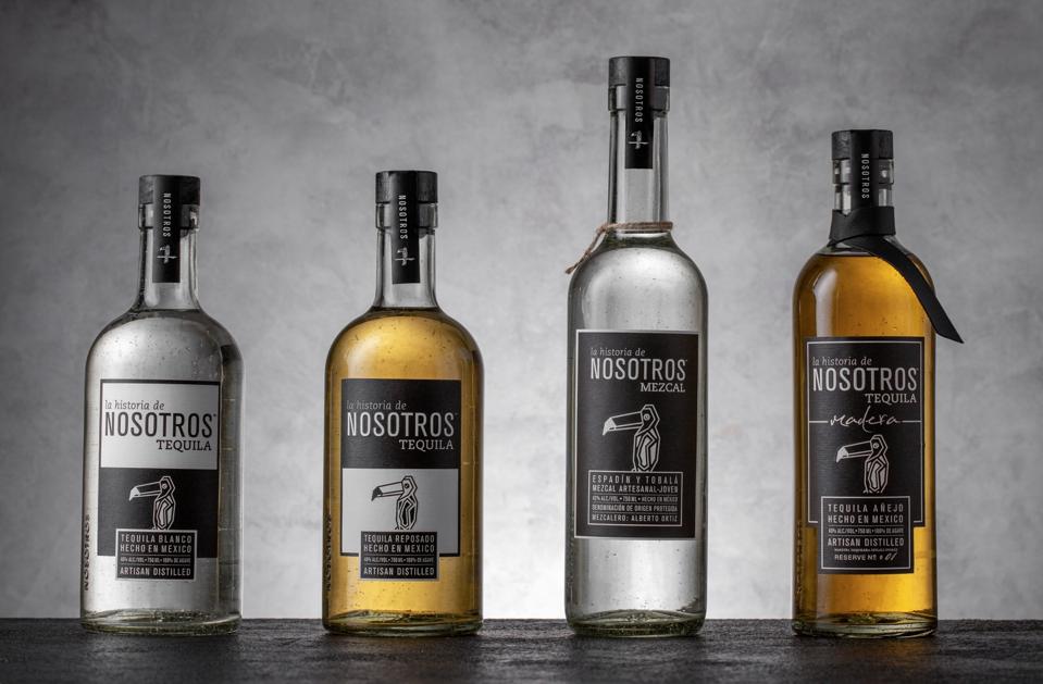 Nosotros tequila bottles