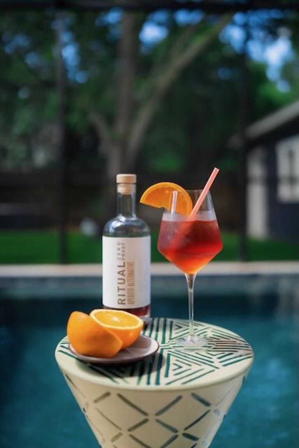 A nonalcoholic cocktail from Ritual Zero Proof.
