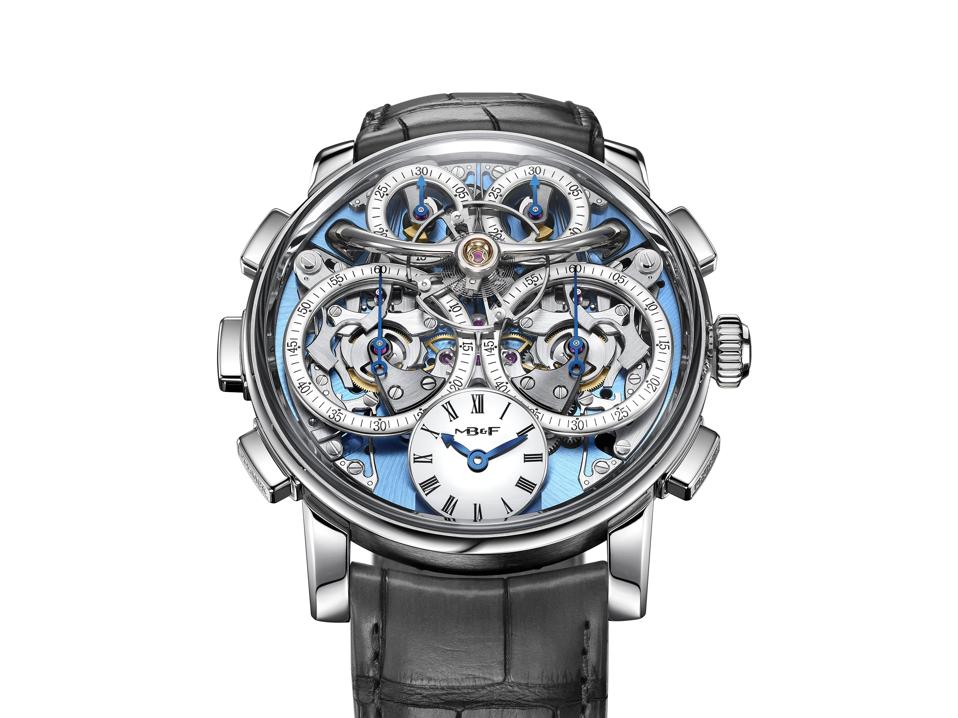 The MB&F LM Sequential Flyback Platinum, one of the its most recent watch releases