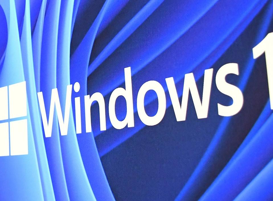 Windows 11 logo seen on a booth at Comic Con event...