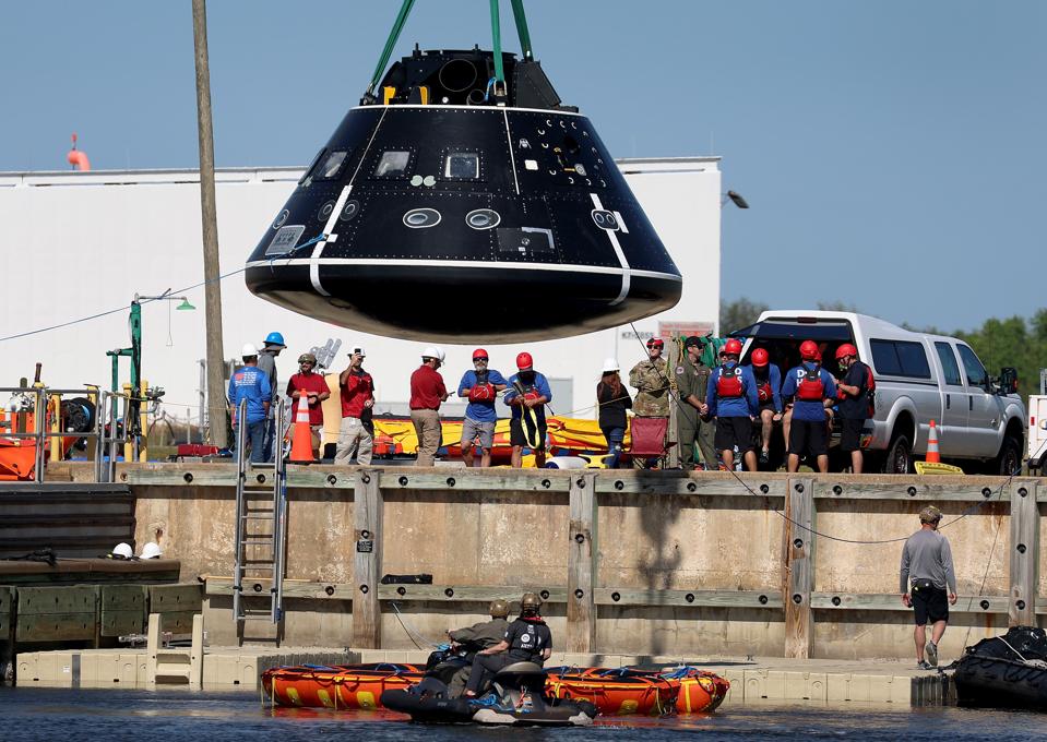 NASA tests Recover the Orion Creed Module at Cape Canaveral