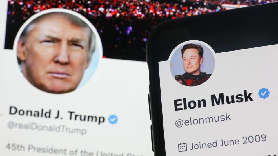 Donald Trump And Elon Musk Twitter Photo Illustrations