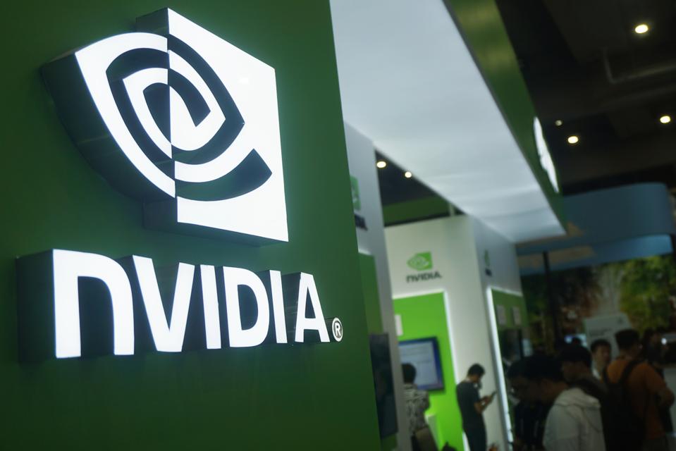 NVIDIA booth.