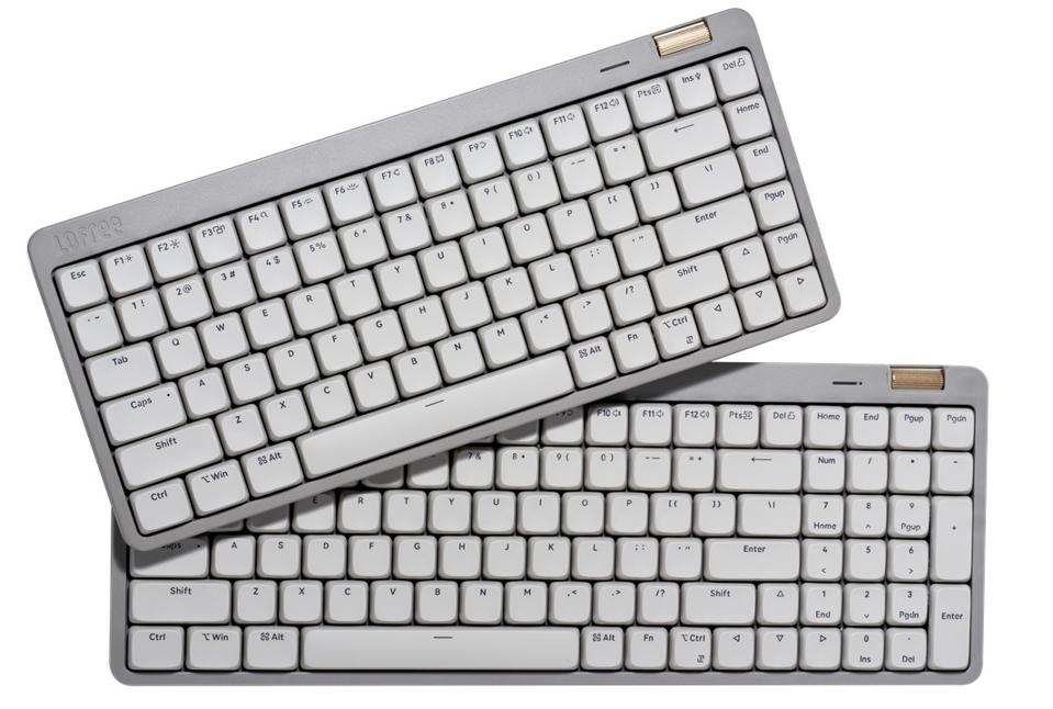 Lofree Flow lite 84 ホワイトとNuphy パームレスト Flow Lite84 Affordable-for-all Low-profile Mechanical