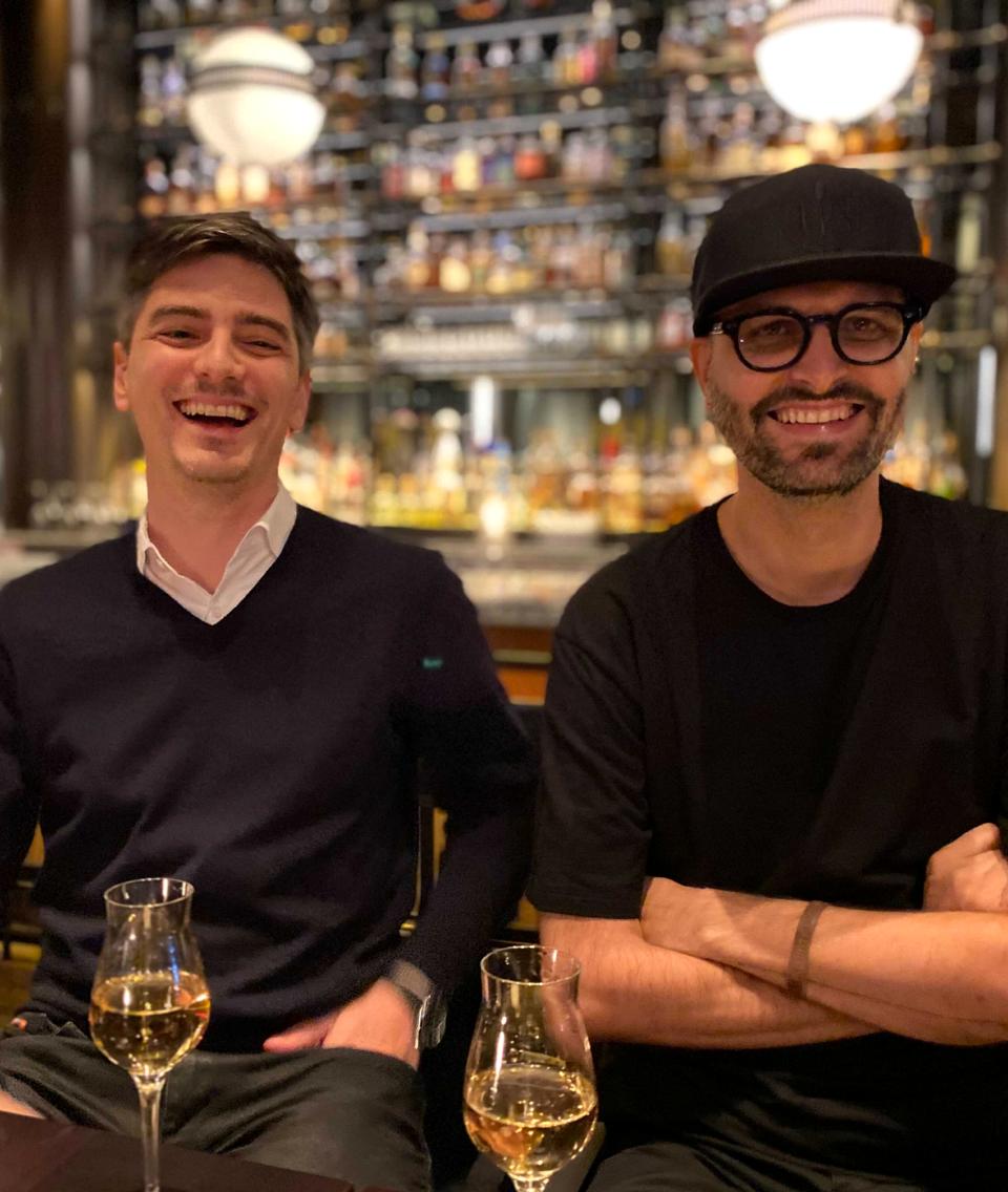 Flaviar CEO/Cofounder Jugoslav Petkovic (left) and Grisa Soba, Flaviar CPO/Cofounder (right)