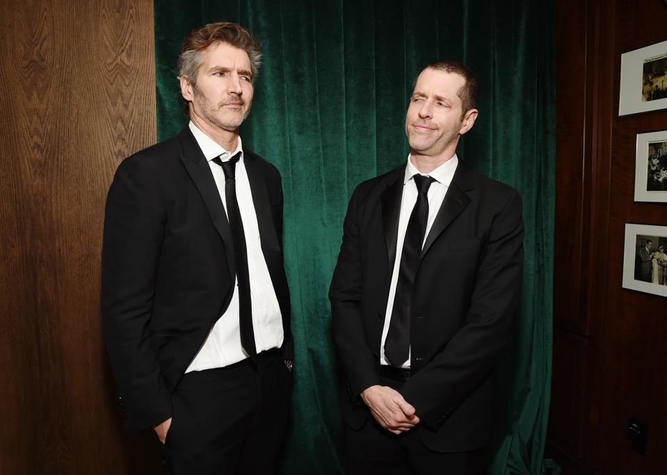 David Benioff and D.B. Weiss by Michael Kovac/Getty Images