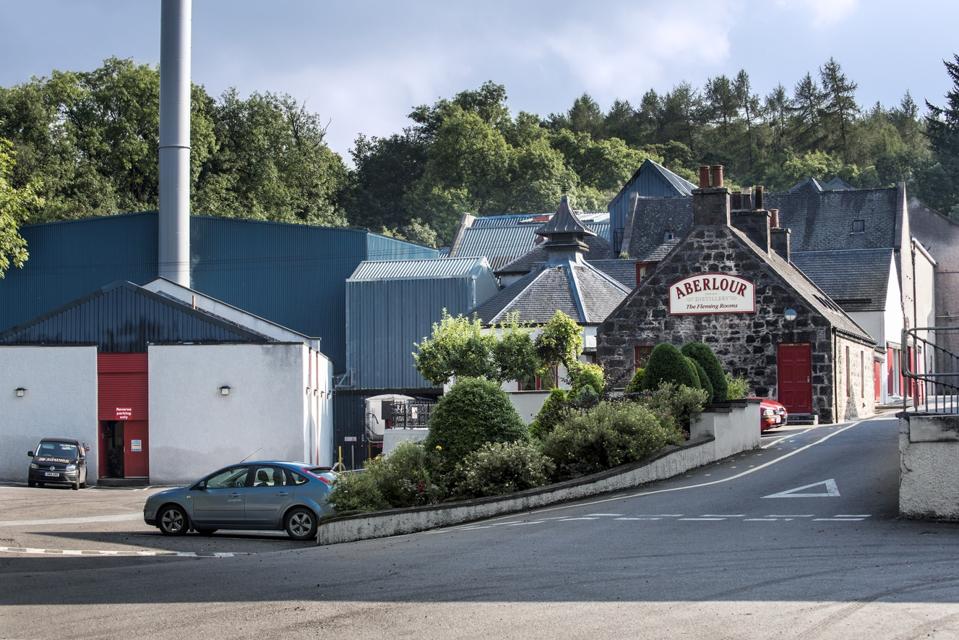 Aberlour distillery of Speyside single malt Scotch whisky.