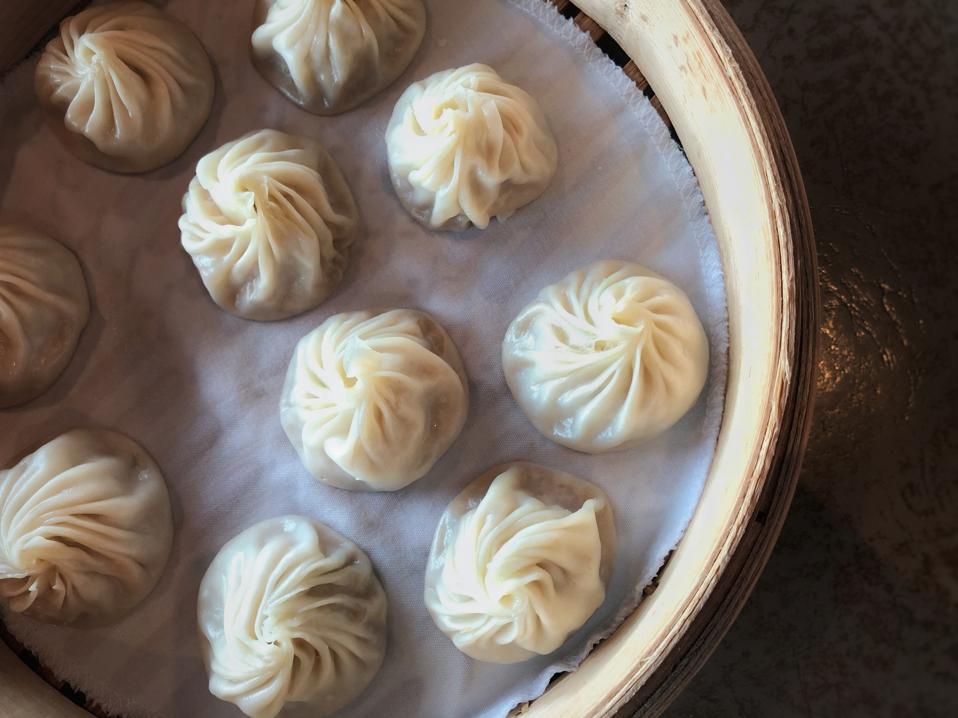 Chinese Xiao Long Bao or steamed dumplings